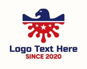 American Virus Infection logo design