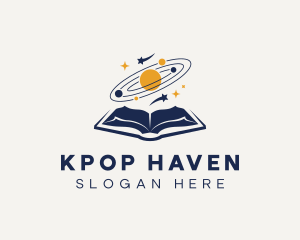 Universe Galaxy Book logo design