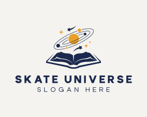 Universe Galaxy Book logo design