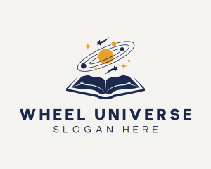 Universe Galaxy Book logo design