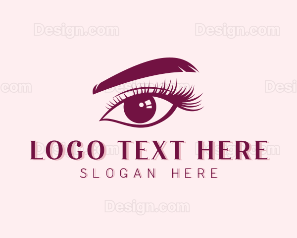 Beauty Eyelash Cosmetics Logo