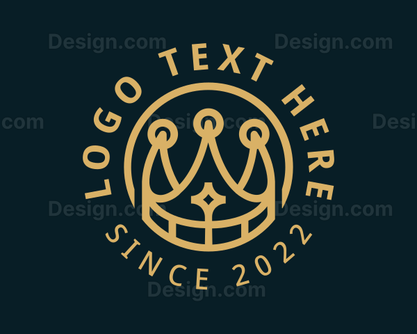 Golden Premium Crown Logo