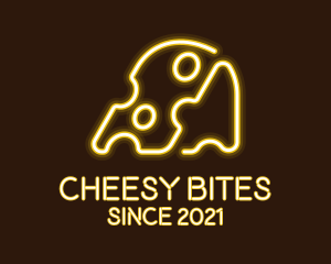 Neon Cheese Fromagerie logo design