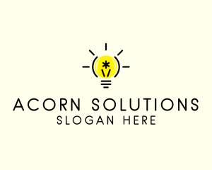 Light Bulb Coding logo design