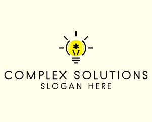 Light Bulb Coding logo design