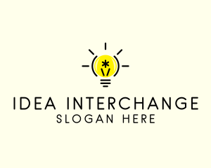 Light Bulb Coding logo design