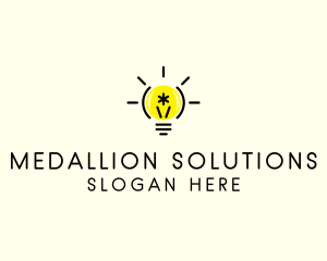 Light Bulb Coding logo design