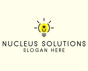 Light Bulb Coding logo design