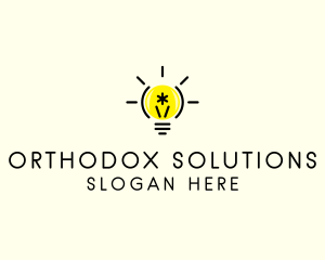 Light Bulb Coding logo design