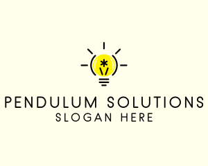 Light Bulb Coding logo design