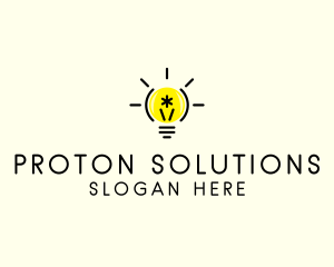 Light Bulb Coding logo design