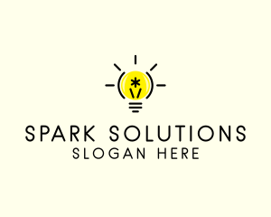 Light Bulb Coding logo design