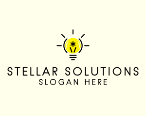 Light Bulb Coding logo design