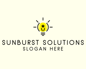 Light Bulb Coding logo design