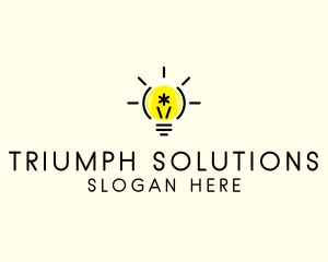 Light Bulb Coding logo design