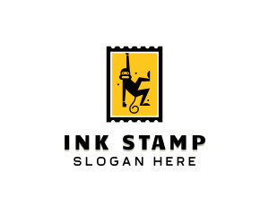 Hanging Monkey Stamp logo