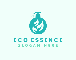 Eco Pump Bottle Cleaner logo design