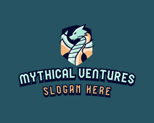 Mythical Dragon Streamer  logo design