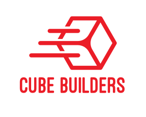 Flying Cube Outline logo