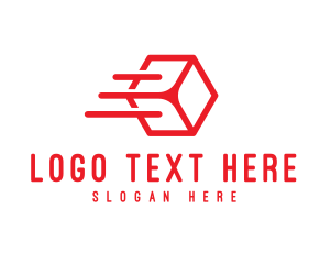 Flying Cube Outline logo