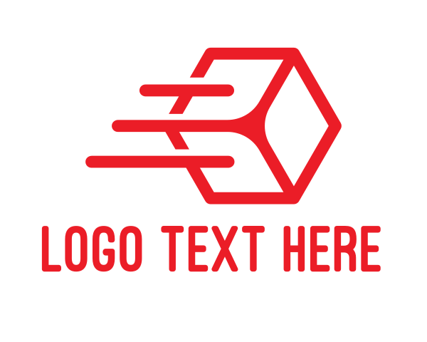 Red Hexagon logo example 4