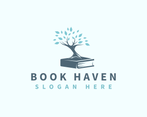 Nature Book Tree logo design