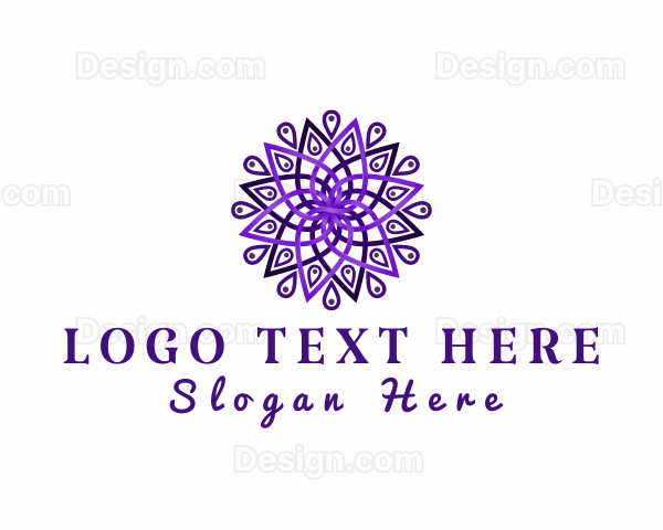 Decorative Mandala Flower Logo