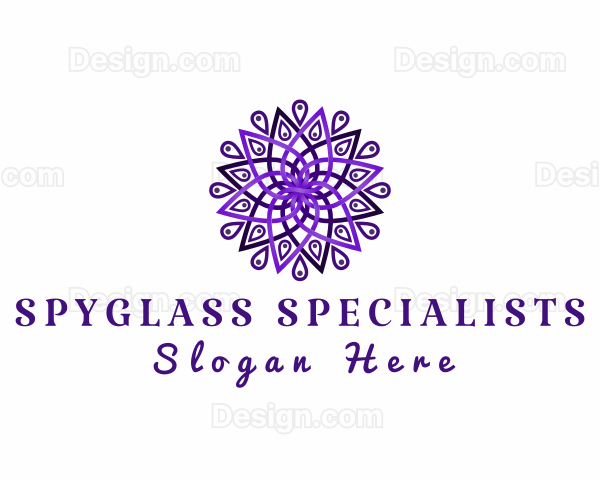 Decorative Mandala Flower Logo