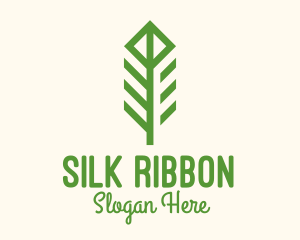 Green Flower Stalk logo design