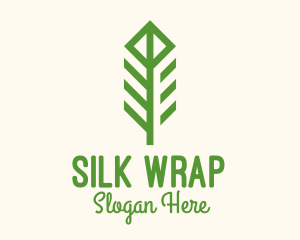 Green Flower Stalk logo design