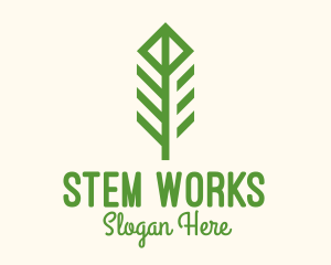 Green Flower Stalk logo