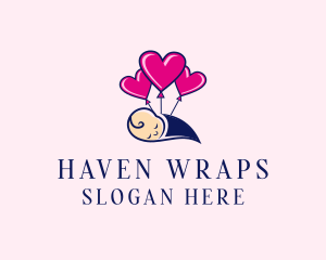 Baby Heart Balloon  logo