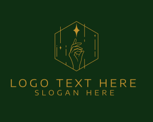 Elegant Cosmic Hand logo