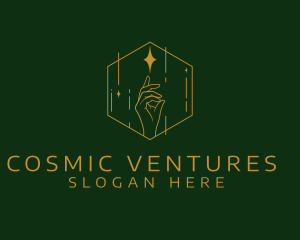 Elegant Cosmic Hand logo design