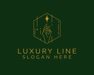 Elegant Cosmic Hand logo design