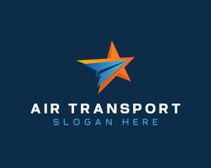 Plane Star Travel logo design