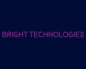 Bright Neon Pink Text logo