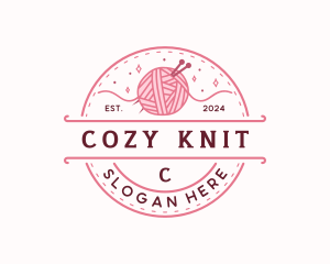 Crochet Knitting Yarn logo design