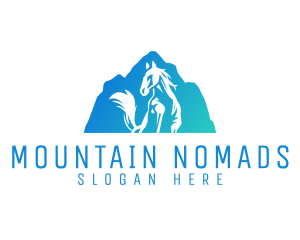 Blue Mountain Stallion logo design