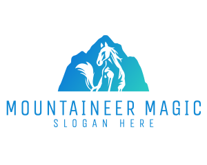 Blue Mountain Stallion logo design