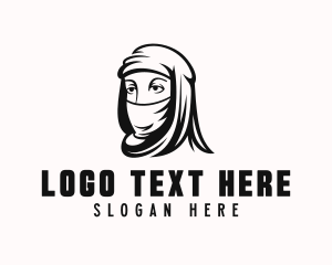 Woman  Arabian Bedouin logo