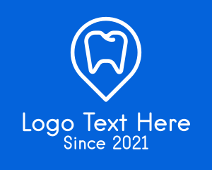 Dentist Location Pin logo