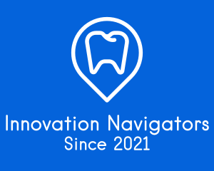 Dentist Location Pin logo design