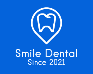 Dentist Location Pin logo design