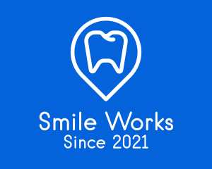 Dentist Location Pin logo