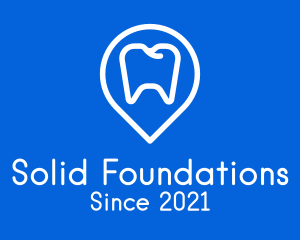 Dentist Location Pin logo