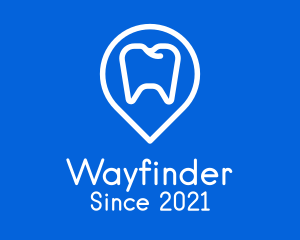 Dentist Location Pin logo