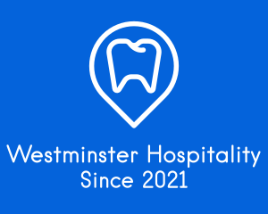 Dentist Location Pin logo design