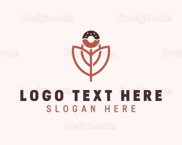 Donut Flower Confectionery Logo