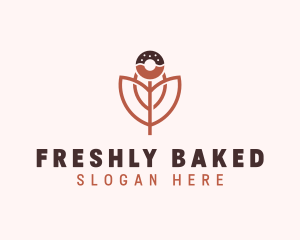 Donut Flower Confectionery logo design